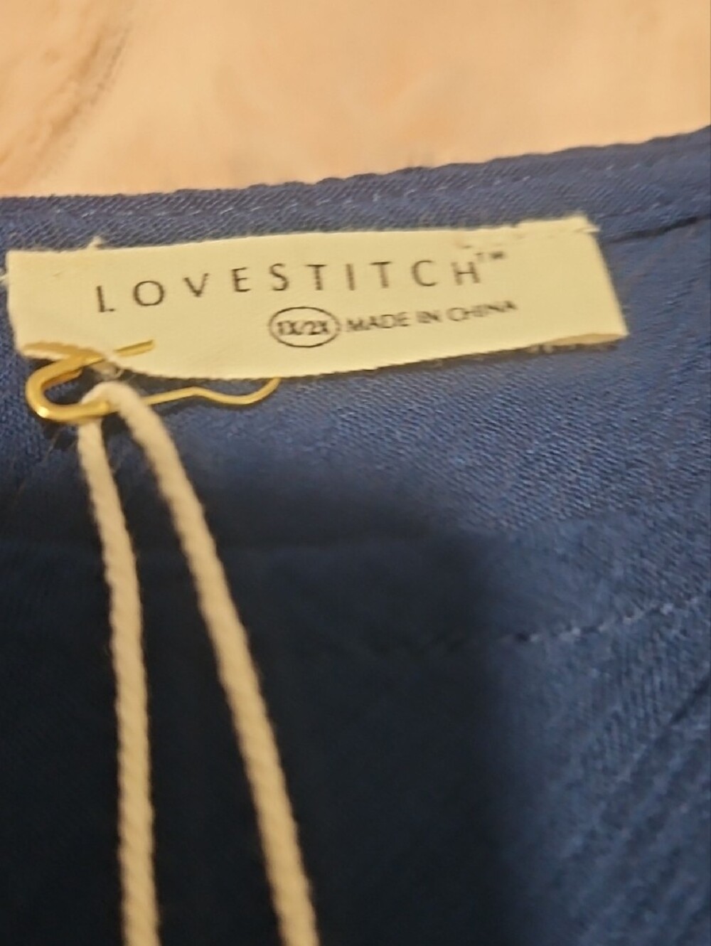 lovestitch Navy V-Neck Sleeveless Maxi Dress - Picture 2 of 3